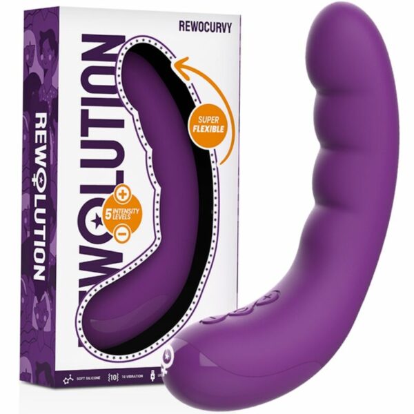 REWOLUTION - VIBRATORE FLESSIBILE RICARICABILE REWOCURVY - immagine 3