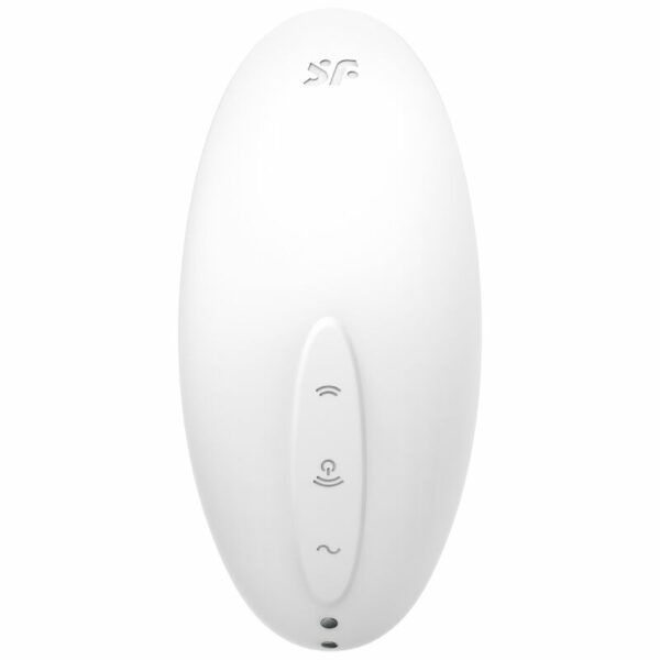 SATISFYER - STIMOLATORE E VIBRATORE A IMPULSI D'ARIA VULVA LOVER 2 BIANCO - immagine 2