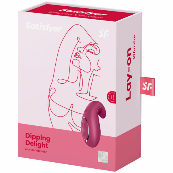 SATISFYER - VIBRATORE DA APPOGGIO DIPPING DELIGHT ROSSO - immagine 4