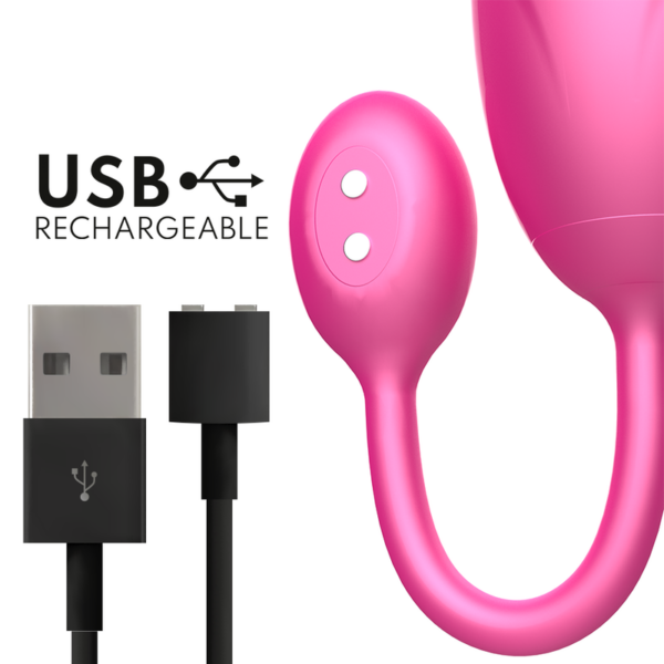 ONINDER - UOVO VIBRANTE DENVER ROSA 7 X 2,7 CM APP GRATUITA - immagine 4