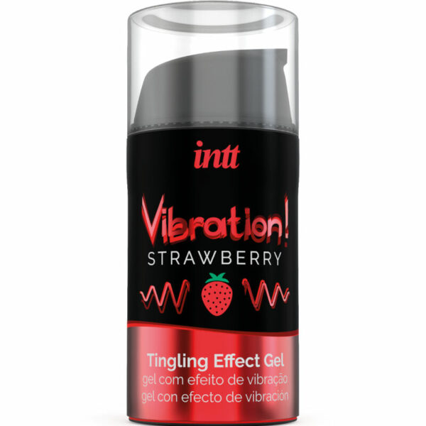 INTT - POTENTE GEL VIBRANTE LIQUIDO STIMOLANTE INTIMO FRAGOLA 15 ML - immagine 2