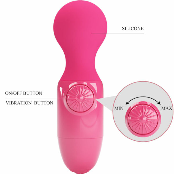 PRETTY LOVE - MINI MASSAGGIATORE PERSONALE MAGENTA - immagine 2