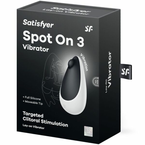 SATISFYER - SPOT ON 3 STIMOLATORE CLITORALE NERO - immagine 3