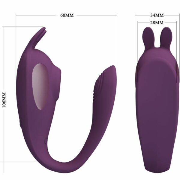 PRETTY LOVE - SHEY STIMOLATORE E VIBRATORE APP GRATUITA LUNGA DISTANZA VIOLA - immagine 3