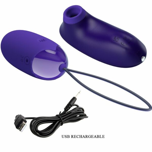 PRETTY LOVE - STIMOLATORE E UOVO PORTATILE - immagine 2