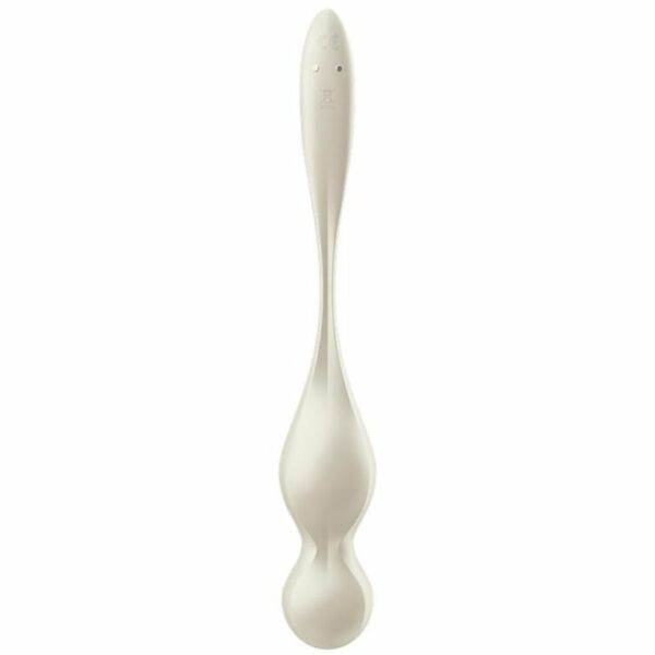 SATISFYER - LOVE BIRDS SFERE KEGEL VIBRANTI BIANCHE - immagine 3