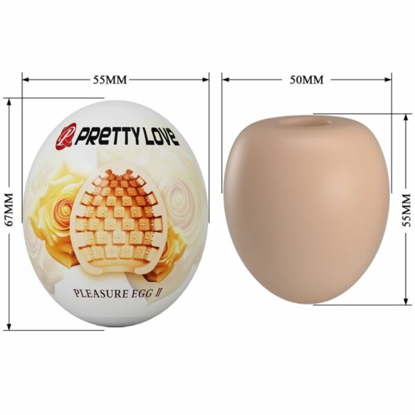 PRETTY LOVE - MASTURBATORE MASCHILE UOVO CARNE - immagine 3