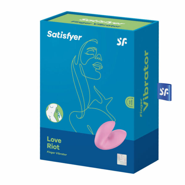 SATISFYER - VIBRATORE DA DITA LOVE RIOT ROSA - immagine 2