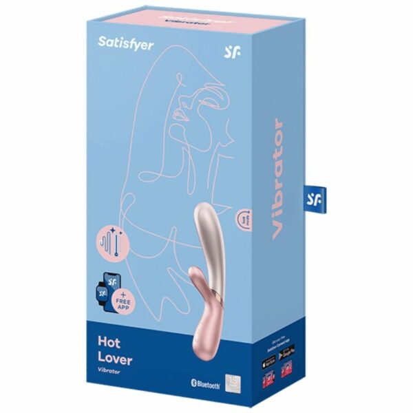 SATISFYER - VIBRATORE HOT LOVER ROSA & BEIGE - immagine 3