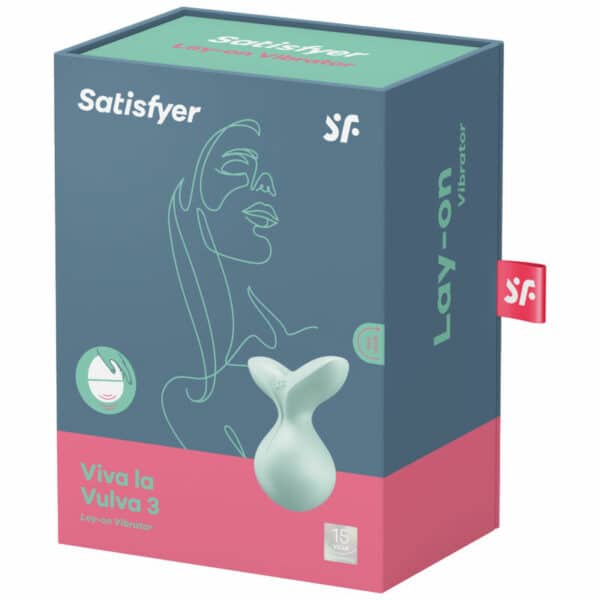 SATISFYER - VIBRATORE VIVA LA VULVA 3 LAY-ON VERDE - immagine 3