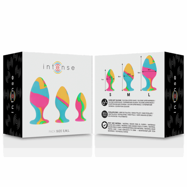 INTENSE - SET DI TAPPI IN SILICONE MULTICOLORE - immagine 2