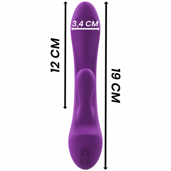 INTENSE - VIBRATORE LUIGI RABBIT SILICONE LIQUIDO VIOLA - immagine 2
