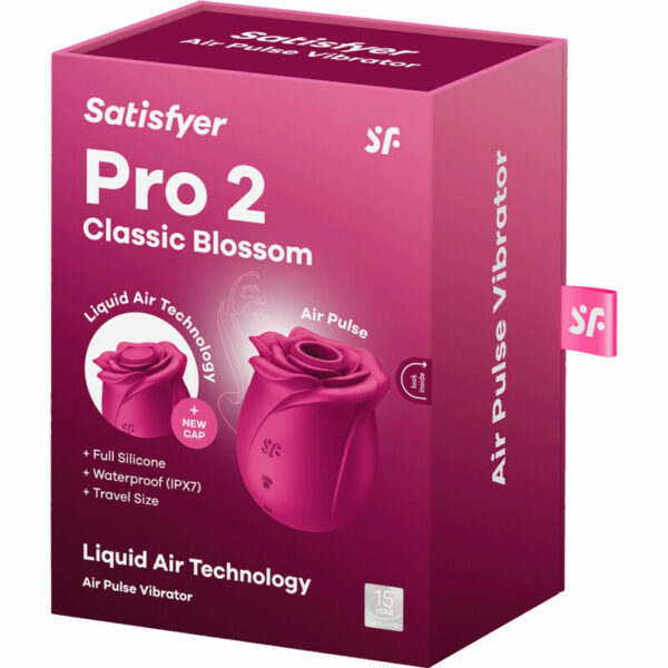 SATISFYER - AIR PULSE VIBRATORE PRO 2 CLASSIC BLOSSOM - immagine 3