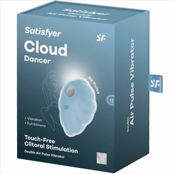 SATISFYER - VIBRATORE CLOUD DANCER BLU AIR PULSE - immagine 3