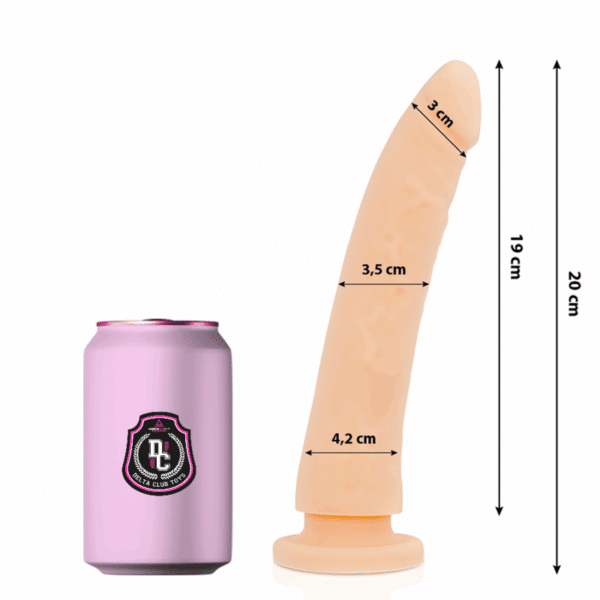 DELTA CLUB - TOYS DILDO NATURALE IN SILICONE MEDICO 20 CM -O- 4 CM - immagine 2
