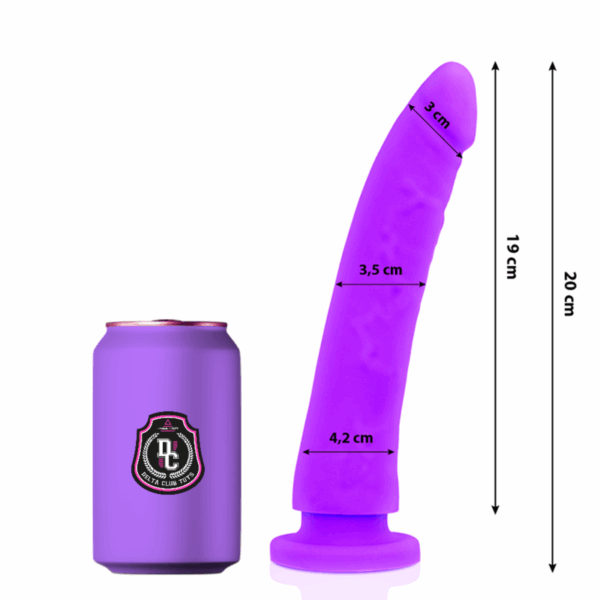 DELTA CLUB - TOYS DILDO MEDICO LILLA IN SILICONE 20 CM -O- 4 CM - immagine 2