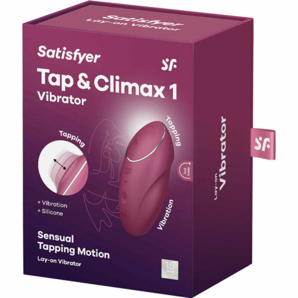 SATISFYER - TAP & CLIMAX 1 VIBRATORE LAY-ON ROSSO - immagine 4