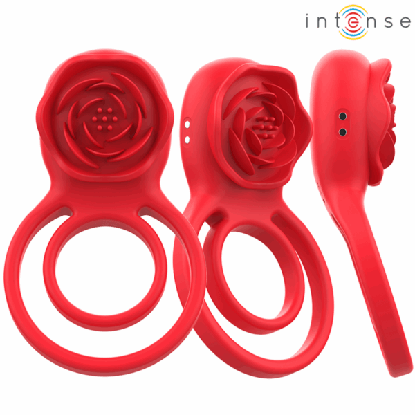 INTENSE - GAIL STIMOLATORE ROSE 10 VIBRAZIONI ROSSO TELECOMANDO - immagine 2