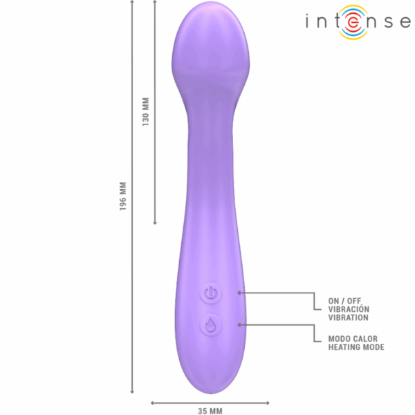 INTENSE - BECKY VIBRATORE 19 CM RISCALDABILE 7 VIBRAZIONI VIOLA - immagine 2