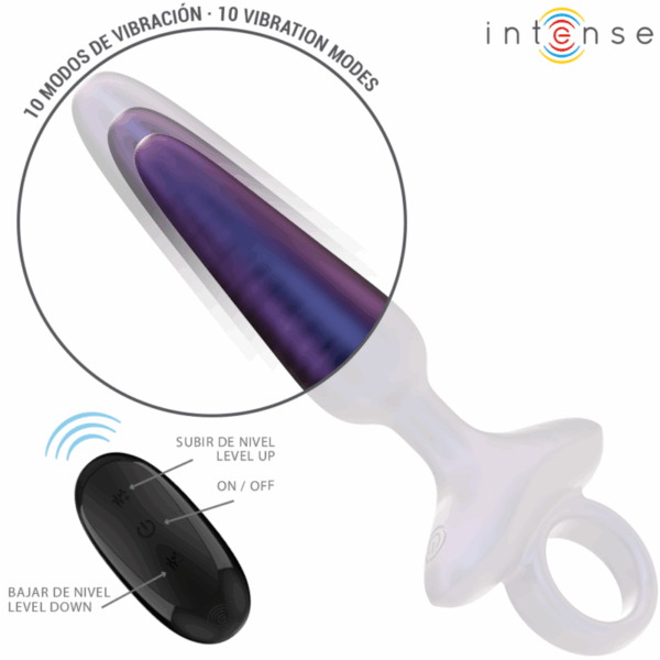 INTENSE - MARLON VIBRANTE ANAL PLUG MODELLO 4 TELECOMANDO - immagine 3
