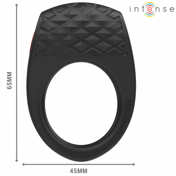 INTENSE - CLOVER VIBRATORE ANELLO PER PENE 10 VIBRAZIONI NERO - immagine 3