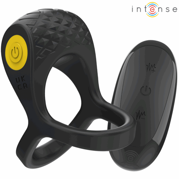 INTENSE - ALEX VIBRATORE DOPPIO ANELLO PER PENE 10 VIBRAZIONI NERO - immagine 4