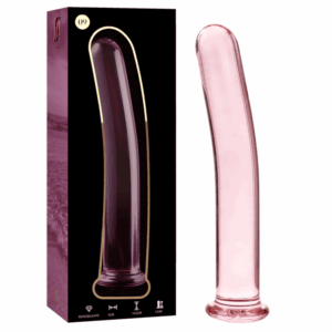 NEBULA SERIES BY IBIZA - MODELLO 9 DILDO IN VETRO BOROSILICATO ROSA 15.5 CM -O- 2.5 CM