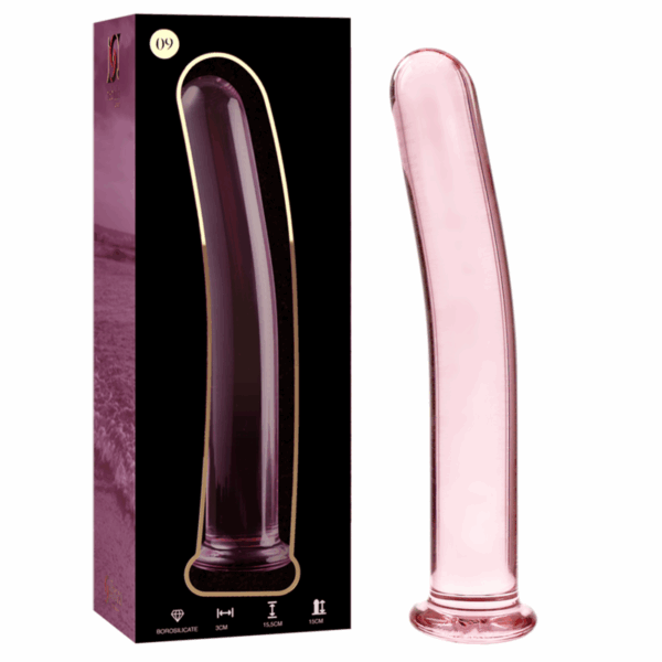 NEBULA SERIES BY IBIZA - MODELLO 9 DILDO IN VETRO BOROSILICATO ROSA 15.5 CM -O- 2.5 CM