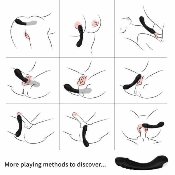 ARMONY - DILDO VIBRATORE G-SPOT IN SILICONE NERO - immagine 4