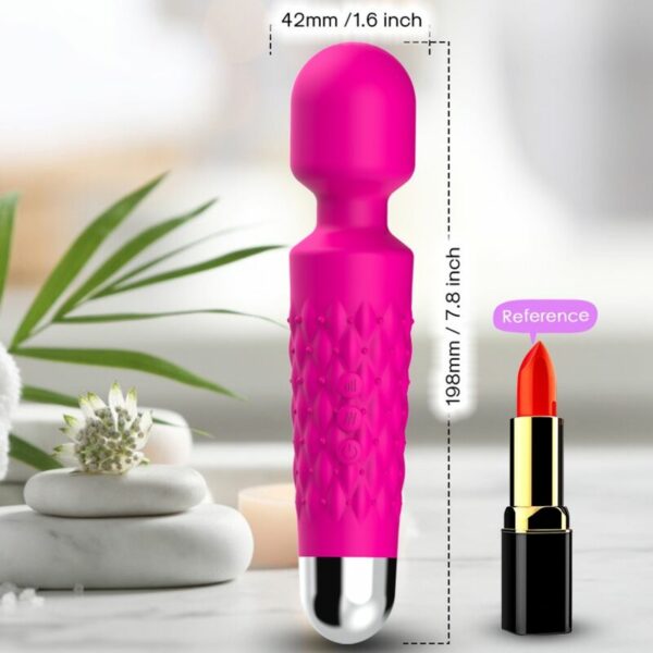 ARMONY - MASSAGGIATORE E VIBRATORE POSTINO TESTA SUPER FLESSIBILE FUCSIA - immagine 2