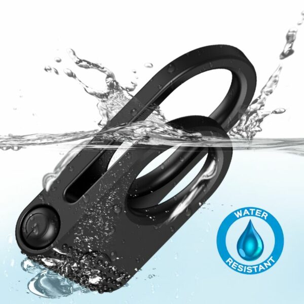 ARMONY - TWINS DOPPIO ANELLO VIBRATORE PER COPPIA NERO - immagine 2