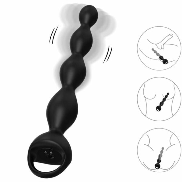 ARMONY - PLUG ANALE VIBRATORE FINGER NERO - immagine 2
