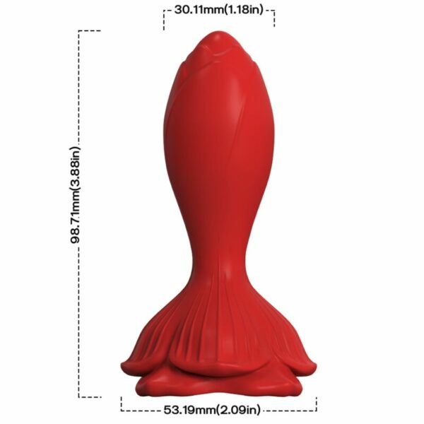 ARMONY - VIBRATORE ROSA E TELECOMANDO PICCOLO PLUG ANALE ROSSO - immagine 4