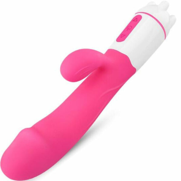 ARMONY - VIBRATORE HAPPY E STIMOLATORE FUCSIA RICARICABILE - immagine 2