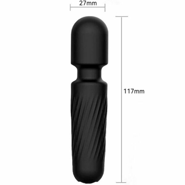 ARMONY -  MASSAGGIATORE E VIBRATORE RICARICABILE 10 VIBRAZIONI NERO - immagine 2