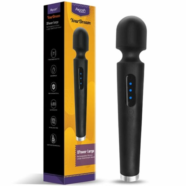 ARMONY - X POWER MASSAGGIATORE E VIBRATORE GRANDE 7 VIBRAZIONI NERO