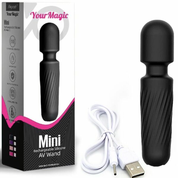 ARMONY -  MASSAGGIATORE E VIBRATORE RICARICABILE 10 VIBRAZIONI NERO