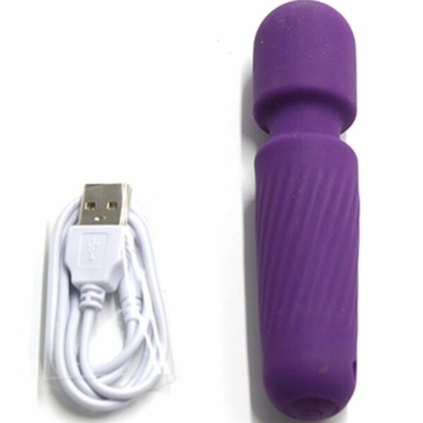 ARMONY -  MASSAGGIATORE E VIBRATORE MAGICO RICARICABILE 10 VIBRAZIONI VIOLA - immagine 3