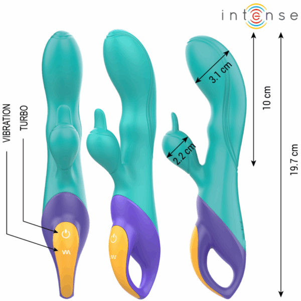 INTENSE - FRED VIBRATORE RABBIT BLU - immagine 2