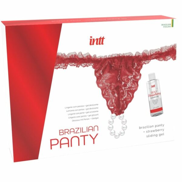 INTT RELEASES - BRASILIANA ROSSA CON PERLE E GEL LUBRIFICANTE 50 ML - immagine 2