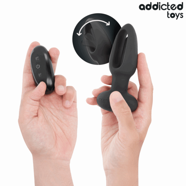 ADDICTED TOYS - PLUG ANALE CON LINGUA VIBRANTE E TELECOMANDO - immagine 3