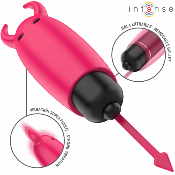 INTENSE - PROIETTILE VIBRANTE SCARLATTO RED DEMON 9,3 X 2,4 CM - immagine 3