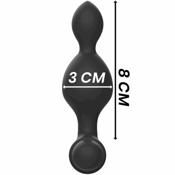 BLACK&SILVER - TELECOMANDO TELECOMANDO CON PLUG ANALE IN SILICONE PICCOLO TUCKER - immagine 3