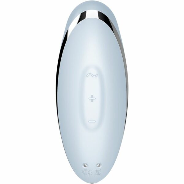 SATISFYER - TAP & CLIMAX 2 VIBRATORE E STIMOLATORE BLU - immagine 2