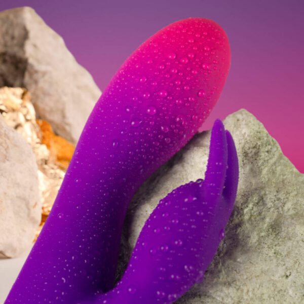 ROCKS-OFF - VIBRATORE CONIGLIO VIOLA GLO-GIRL - immagine 2