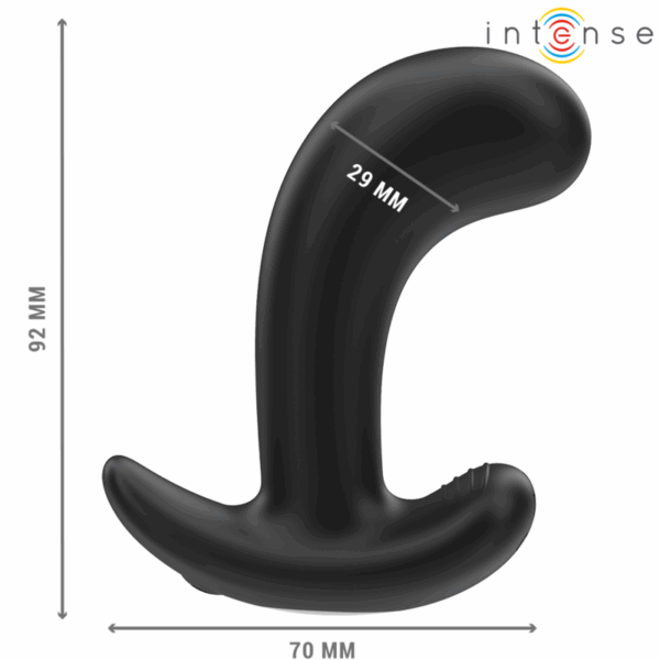 INTENSE - CHANDLER ANAL PLUG 10 VIBRAZIONI NERO TELECOMANDO - immagine 2