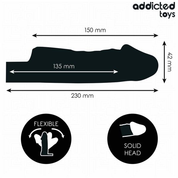 ADDICTED TOYS - ESTENSIONE PENE TRASPARENTE TAGLIA S 23 CM - immagine 3
