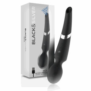 BLACK&SILVER - BECK WAND E ONDE STIMOLANTI IN SILICONE 2 IN 1