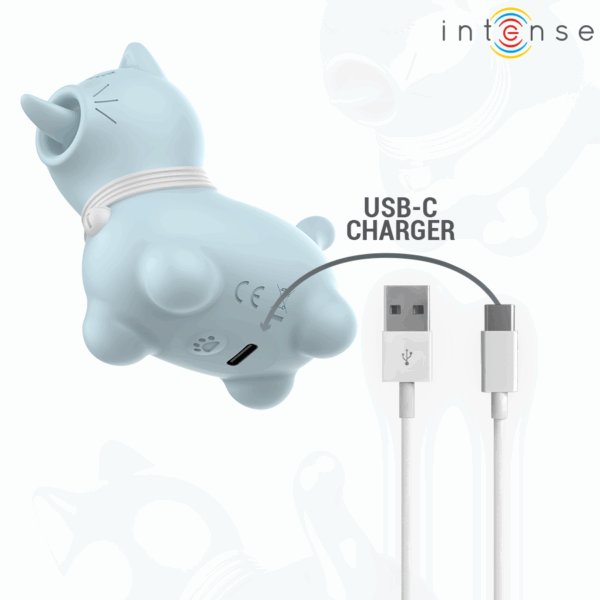 INTENSE - STIMOLATORE CLITORIDEO PER CUCCIOLI BLU - immagine 3