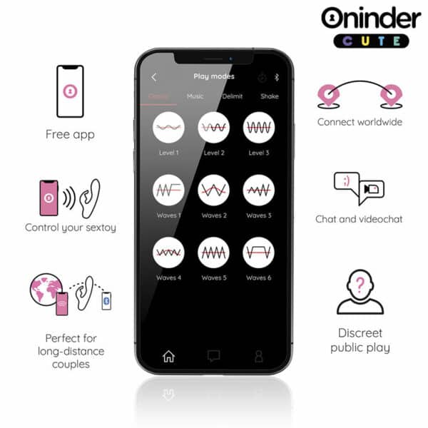 ONINDER CUTE - VIBRATORE CONIGLIETTO D'AMORE PER PUNTO G E CLITORIDE - APP GRATUITA IN TUTTO IL MONDO - immagine 3